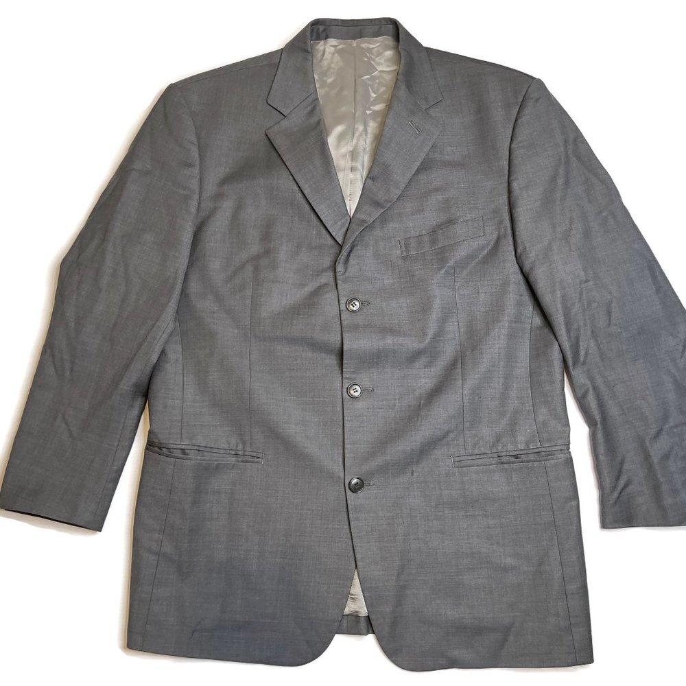 D.B.L. Sport Coat Suit Jacket Blazer 44 Gray Men‎